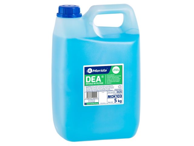 Mydło w płynie MERIDA DEA niebieskie, kanister 5 kg